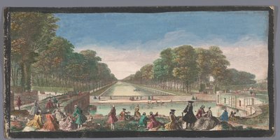 Ansicht des Grand Canal im Garten des Palais de Fontainebleau von Anonymous