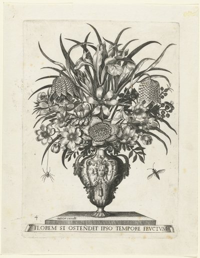 Groteske Vase mit zwei Griffen in Form von Ziegenköpfen von Anonymous