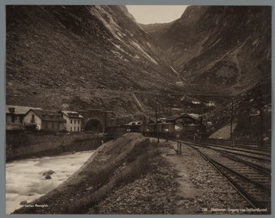 Eingang des Gotthardtunnels bei Göschenen von Anonymous