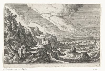 Begegnung auf dem Weg (Landschaften mit mythologischen und biblischen Darstellungen) von Anonymous