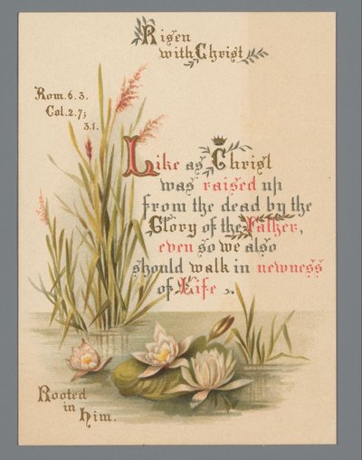 Osterkarte für 1883 von Anonymous