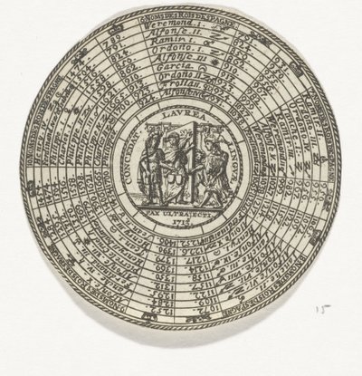 Münze mit einem Emblem und den Namen spanischer Könige von Anonymous