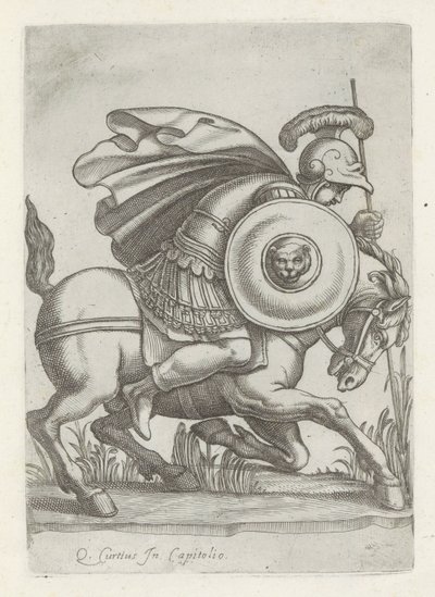 Relief mit der Tat von Marcus Curtius von Anonymous