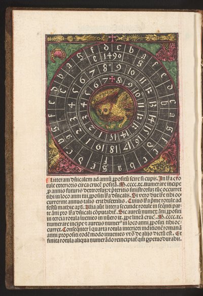 Schema zur Bestimmung des Sonntagsbuchstabens (littera dominicalis) von Anonymous