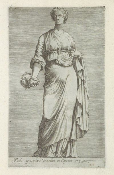 Skulptur von Thaleia, Muse der Komödie von Anonymous