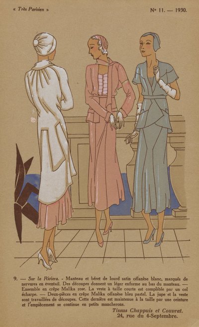 Très Parisien, 1930, Nr. 11: 9. - Sur la Riviera von Anonymous
