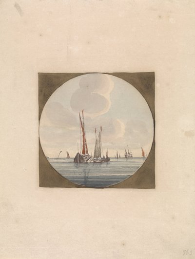 Segelschiffe auf ruhiger See von Anonymous