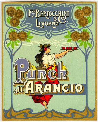 Werbung für Orangenpunsch (Chromolithographie 1905) von Anonymous Anonymous