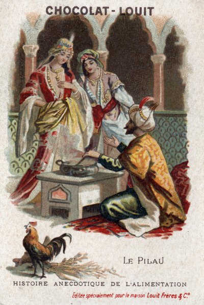 Anekdotische Geschichte des Essens: das Pilau (Truthahn). Sultan Amurat IV. (oder Murad IV) von Anonymous Anonymous