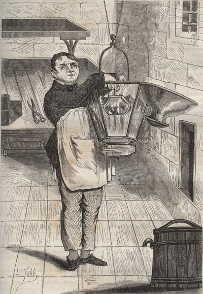 Anthelme Collet (1785-1840) im Bagne de Rochefort. Gravur in „Histoire des bagnes depuis leur création à nos jours“ (1877) von Pierre Zaccone (1817-1895). Private Sammlung. von Anonymous Anonymous