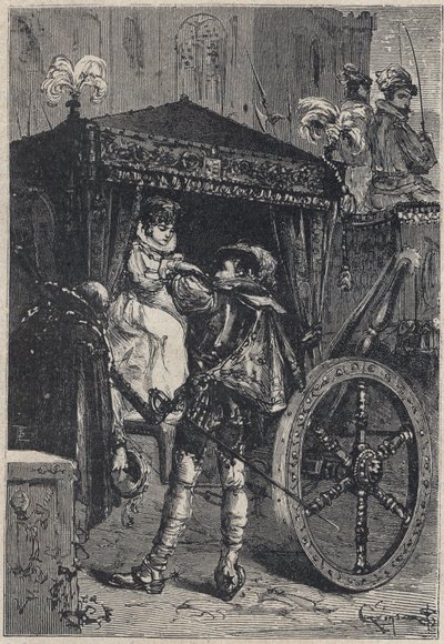 Lucrezia Borgia mit ihrem ersten Ehemann Giovanni Sforza d