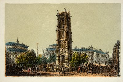 Paris 1874: Der Saint-Jacques-Turm von Anonymous Anonymous