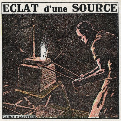 Photometrie: Glanz einer Quelle. Anonyme Illustration von 1925. Private Sammlung. von Anonymous Anonymous