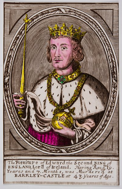 Porträt von Edward II. (1284-1327) König von England, Private Sammlung von Anonymous Anonymous