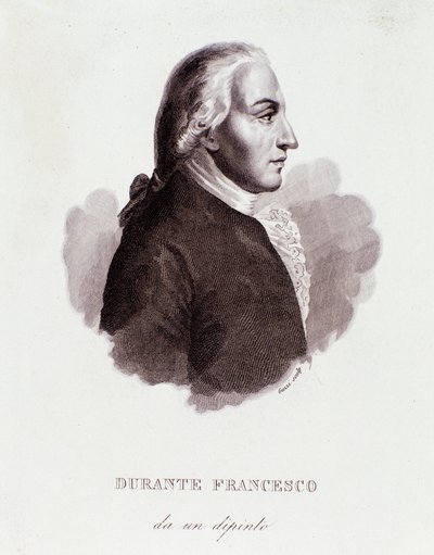 Porträt von Francesco Durante, italienischer Komponist. Nach einem Gemälde. 19. Jahrhundert. Mailänder Privatsammlung von Anonymous Anonymous