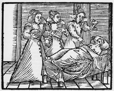 Somnic malefice - „Compendium Maleficarum“, behandelt Hexen, ihre Bosheit und ihre Zauberei von Francesco Maria Guazzo (1608) Private Sammlung von Anonymous Anonymous