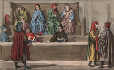 Tribunal der Kaufleute, oder Handelsgericht - 15. Jahrhundert - Handelsgericht, Italien von Anonymous Anonymous