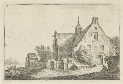 Dorfkirche am Wasser von Anthonie Waterloo