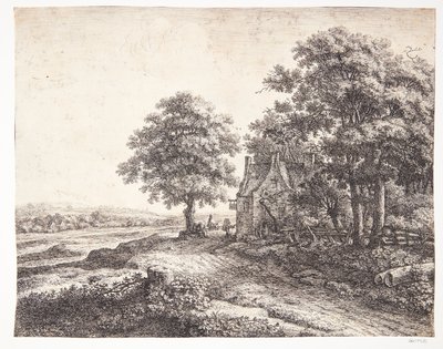 Große Linde vor einem Gasthof von Anthonie Waterloo