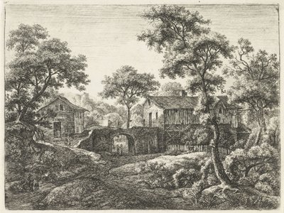 Eingangstor eines Dorfes von Anthonie Waterloo