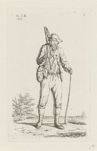 Bauer aus den Ardennen mit Hacke von Anthonie Willem Hendrik Nolthenius de Man