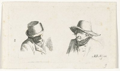 Zwei Männer mit Hüten von Anthonie Willem Hendrik Nolthenius de Man