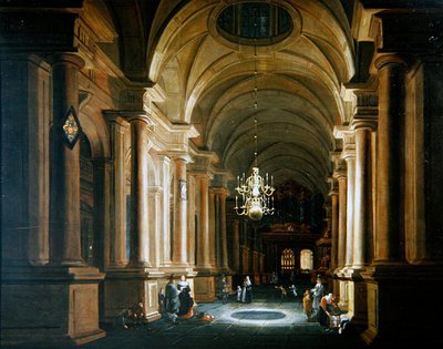 Figuren im Kirchenschiff einer Kirche von Anthonie de Lorme