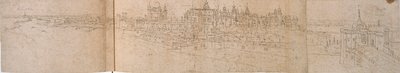 Hampton Court Palace vom Fluss aus von Anthonis van den Wyngaerde