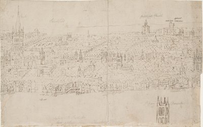 Panorama von London, gesehen von Southwark: St. Paul