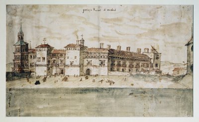 Der Alcázar von Madrid von Anthonis van den Wyngaerde