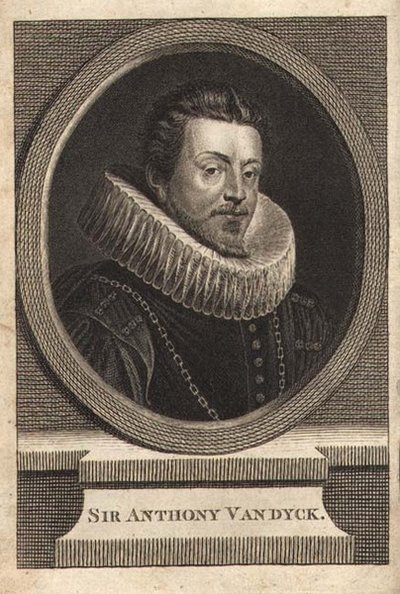 Sir Anthony van Dyck (1599-1641) (Gravur) von Anthony van (after) Dyck