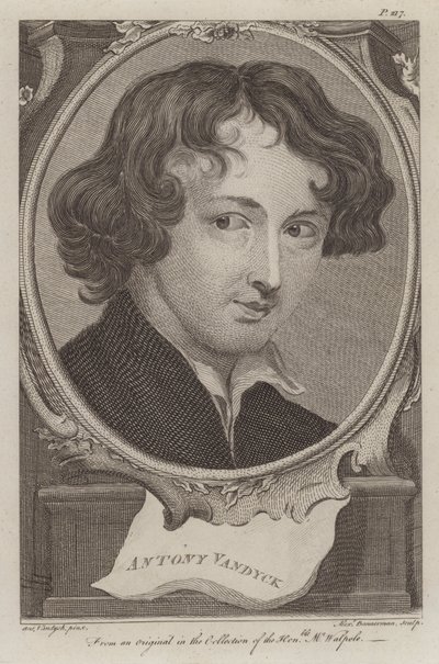 Sir Anthony van Dyck, flämischer Künstler tätig in England von Anthony van (after) Dyck