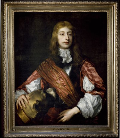 Thomas Killigrew und sein Hund von Anthony van (studio of) Dyck
