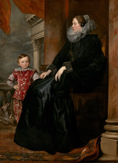 Eine genuesische Adelige und ihr Sohn, um 1626 von Anthony van Dyck