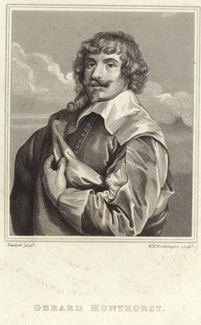 Porträt von Gerard van Honthorst von Anthony van Dyck