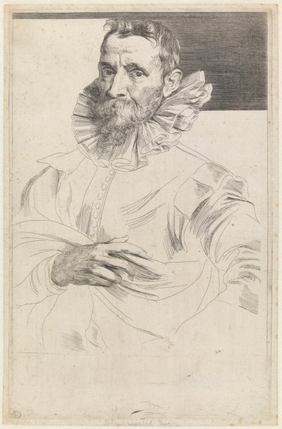 Porträt von Jan Brueghel dem Älteren von Anthony van Dyck