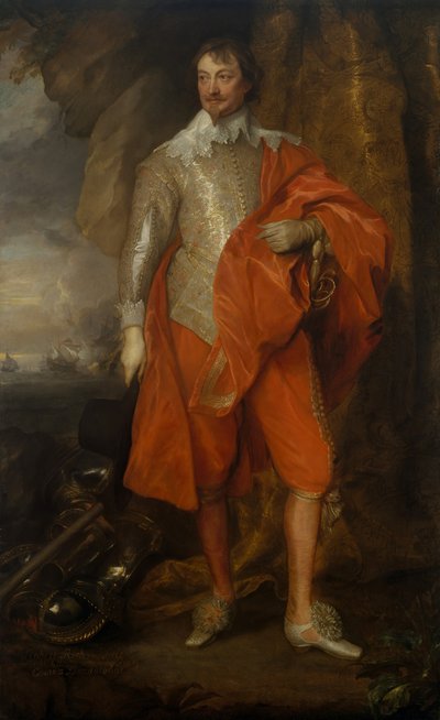 Robert Rich 1587-1658, zweiter Earl of Warwick, um 1632-35 von Anthony van Dyck