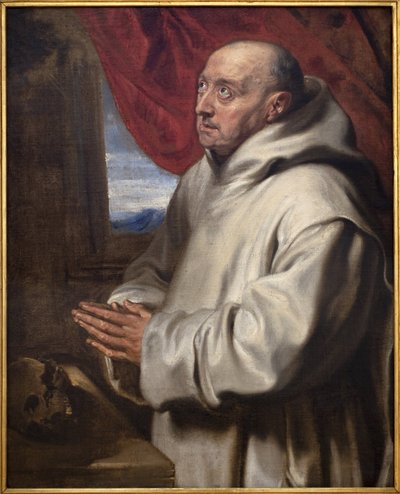 Heiliger Bruno (Bruno der Kartäuser, um 1030-1101). Gemälde von Antoine (Antoine oder Antoon oder Anton) Van Dyck (1599-1641), Öl auf Leinwand. von Anthony van Dyck