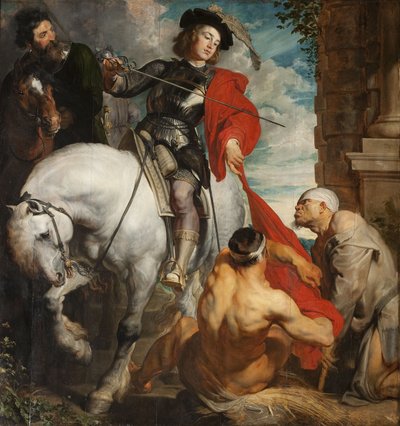 Der heilige Martin von Tours teilt seinen Mantel von Anthony van Dyck