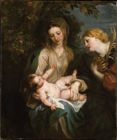 Jungfrau und Kind mit der heiligen Katharina von Alexandria von Anthony van Dyck
