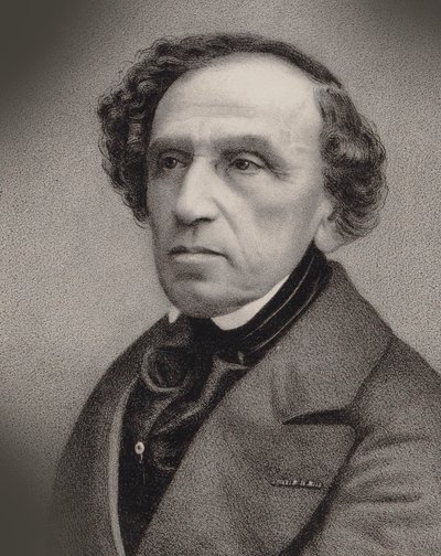 Porträt des Komponisten Giacomo Meyerbeer 1791-1864, 1860 von Antoine Barbizet