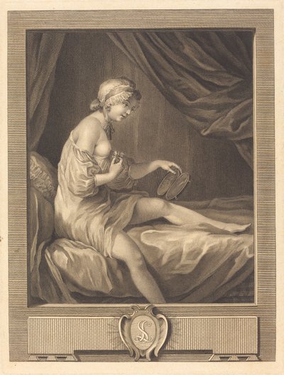 Der Vergleich der Rosenknospe von Antoine Francois Dennel after Gabriel Jacques de Saint Aubin