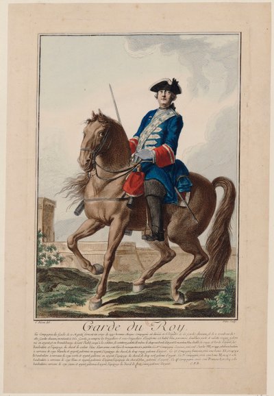 Garde du roi Leibwache des Königs, 1756 von Antoine Jean De Fehrt