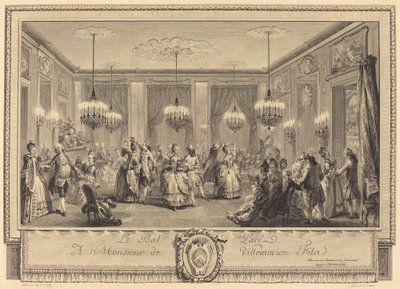 Der prächtige Ball von Antoine Jean Duclos after Augustin de Saint Aubin