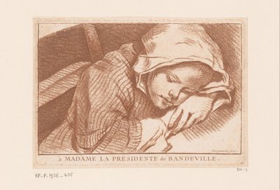 Schlafendes Mädchen von Antoine Joseph Dezallier d