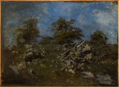 Landschaft mit Felsen von Antoine Louis Barye