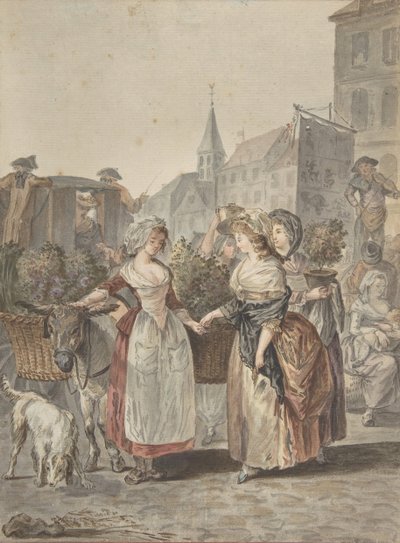 Das Blumenmädchen von Antoine Louis Francois Sergent Marceau