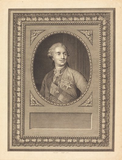 Ludwig XVI., König von Frankreich von Antoine Louis Romanet after Joseph Siffred Duplessis