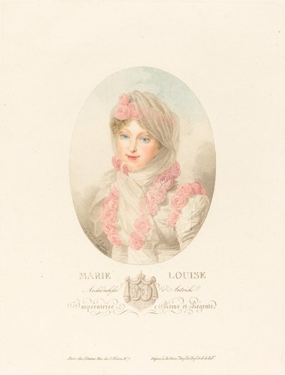 Marie-Louise, Kaiserin der Franzosen von Antoine Maxime Monsaldy after Jean Baptiste Isabey