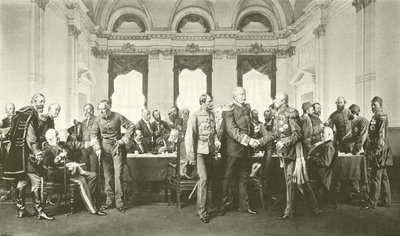 Die Berliner Konferenz (Gravur) von Anton Alexander von Werner